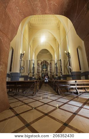 Inside Of The Sanctuary Of Maria Magdalena