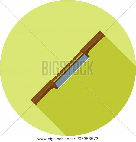 Spokeshave, carpentry, scraper icon vector image. Can also be used for Hand Tools. Suitable for use on web apps, mobile apps and print media.