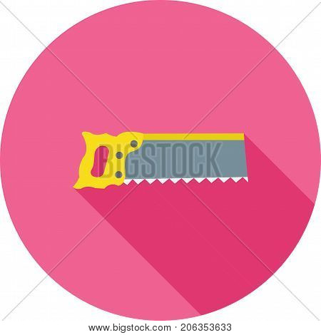 Saw, cut, tennon icon vector image. Can also be used for Hand Tools. Suitable for use on web apps, mobile apps and print media.