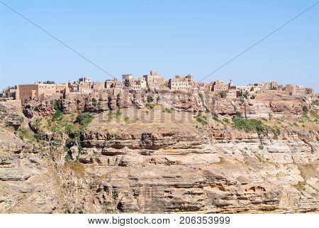 Red Rocks And Decorated Old Houses Of Kawkaban Fortified City
