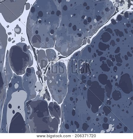 Military camouflage liquid painting ebru background. Vector