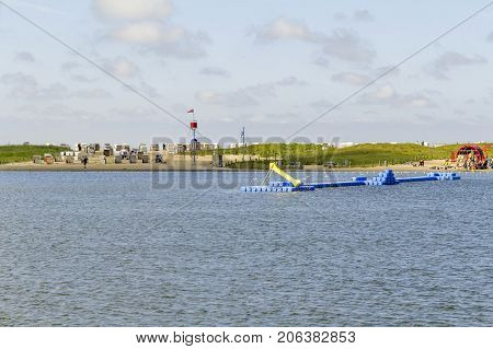 coastal scenery around Buesum in Dithmarschen at Schleswig-Holstein Germany