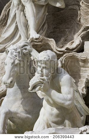 Trevi Fountain In Rome, Italy
