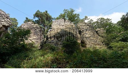 Devil's wall between Timmenrode and Blankenburg in the Harz