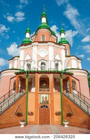 Peter and Paul Church (18th century) , Gustynsky Monastery in Chernihiv region. Ukraine