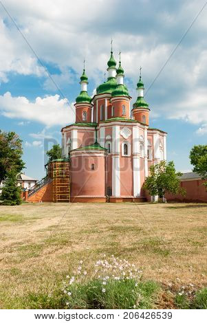 Peter and Paul Church (18th century) Gustynsky Monastery in Chernihiv region. Ukraine