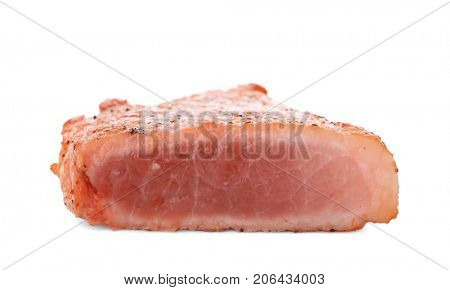 Tasty steak on white background