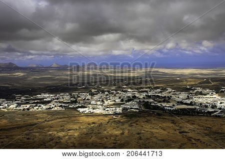 Teguise - a view from volcano / Lanzarote / Canary Islands
