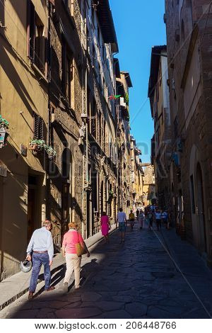 Street Scene In Florence, Tuscany, Italy