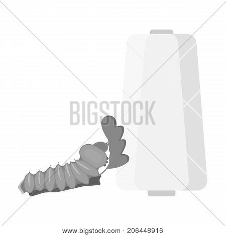 Coil, single icon in monochrome style.Coil, vector symbol stock illustration .