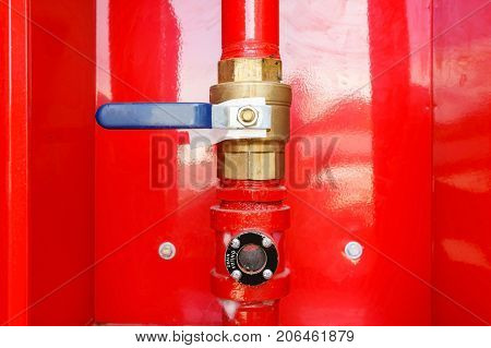 Sprinkler head risers and fittings. Fireman used pipe or tube that connects a sprinkler head to the irrigation system