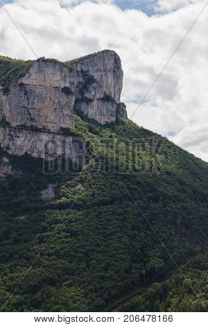 Mountain rocks and valley in south offrance