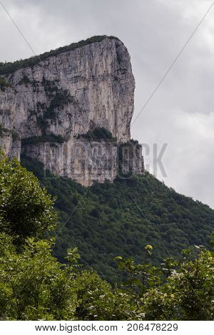 Mountain rocks and valley in south offrance