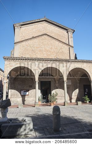 Imola (Bologna Emilia Romagna Italy): facade of the Santa Maria dei Servi church