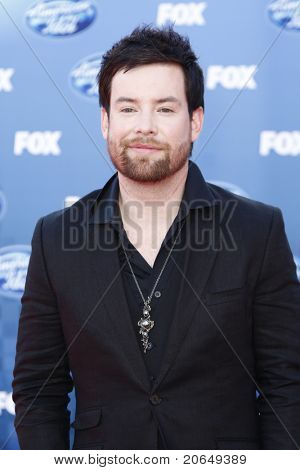 LOS ANGELES - 25 Mai: David Cook beim DSDS-Finale im Nokia Theater in Los Angeles, Ca