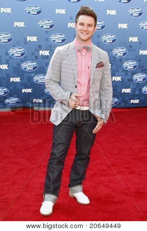 LOS ANGELES - 25 maj: Blake Lewis på American Idol finalen på Nokia Theater i Los Angeles, C