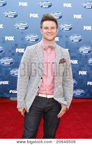 LOS ANGELES - 25 maj: Blake Lewis på American Idol finalen på Nokia Theater i Los Angeles, C