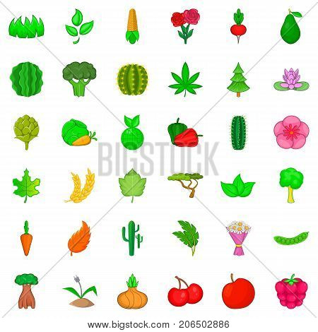 Ecology icons set. Cartoon style of 36 ecology vector icons for web isolated on white background