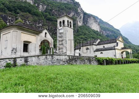 Church Of Cevio On Maggia Valley