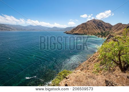 Pink Beach of the Komodo Islands Flores Sea Nusa Tenggara Labuan Bajo Indonesia