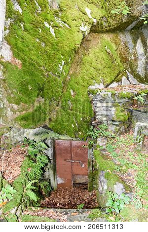 Typical Grotto At Cevio On Maggia Valley