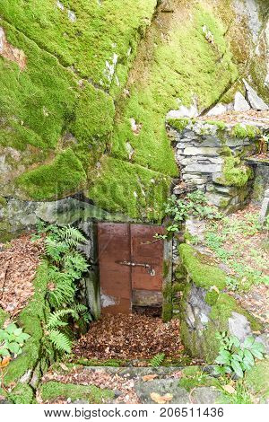 Typical Grotto At Cevio On Maggia Valley