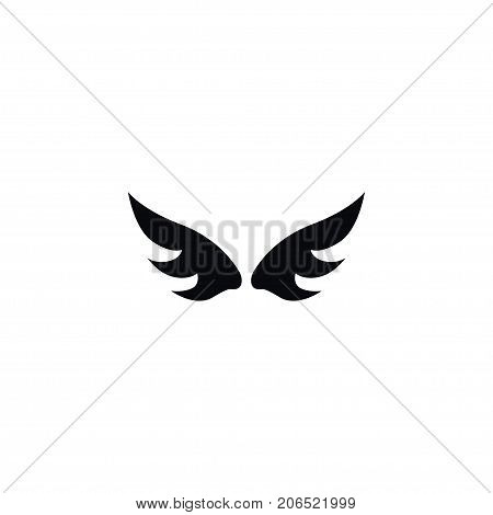 Insignia Vector Element Can Be Used For Freedom, Angel, Wings Design Concept.  Isolated Angel Icon.