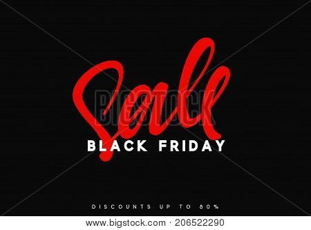 Black Friday sale, banner, poster advert. Card offert promotion design.
