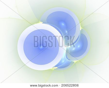 Elementary Particles series. Interplay of abstract fractal forms on the subject of nuclear physics. The collision of elementary particles. Interaction of physical particles. Quantum Vacuum Fluctuations. Higgs boson fractal computer generated abstract back