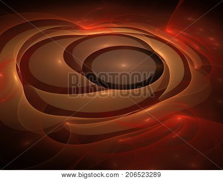 Elementary Particles series. Interplay of abstract fractal forms on the subject of nuclear physics. The collision of elementary particles. Interaction of physical particles. Quantum Vacuum Fluctuations. Higgs boson fractal computer generated abstract back