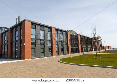 Swansea, UK: May 5, 2016: The Bay Campus is located on the eastern approach to Swansea, and is the home to the College of Engineering and School of Management.