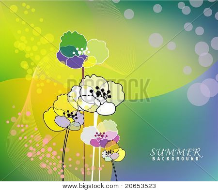 Nyári háttér eps10