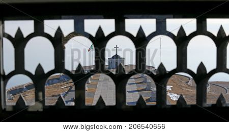 Vicenza, Vi, Italy - December 8, 2015: War Memorial Of First War World Called Ossario Del Monte Grap