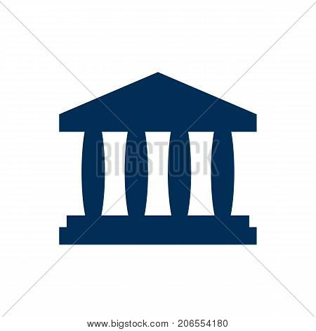 Vector Building Element In Trendy Style.  Isolated Court Icon Symbol On Clean Background.