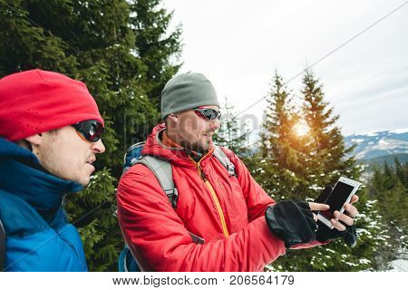 Climber Talking On The Phone.