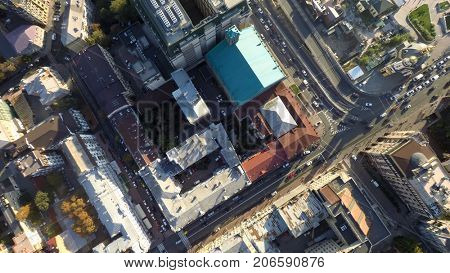 Podol, Kiev, Ukraine, aerial view