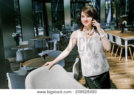 Business Woman And Mobile Phone