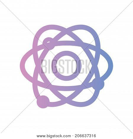 line physics orbit atom chemistry education vector illustration