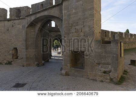 The Pretty Village Of Carcassonne In France