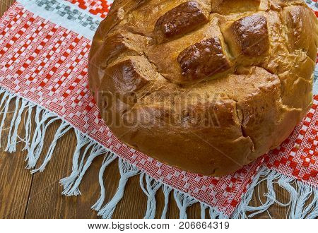 Slavic Wheat Bread Karavai
