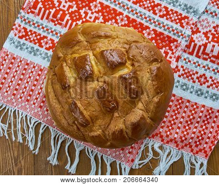 Slavic Wheat Bread Karavai