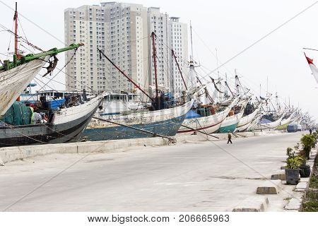 Phinisi Ships At Sunda Kelapa Harbour In Jakarta Indonesia