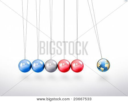 mondo di Newton pendolo america