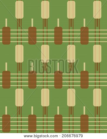 Background with ice cream. Green vector seamless