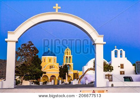 St George Church Ekklisia Agios Georgios Oia, Santorini, Greec