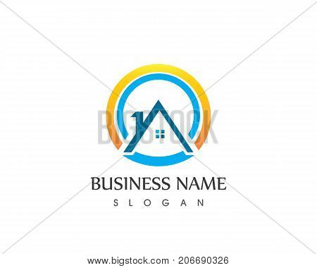 Real Estate And Home Buildings Logo Icons Template