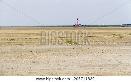 coastal scenery around Buesum in Dithmarschen at Schleswig-Holstein Germany