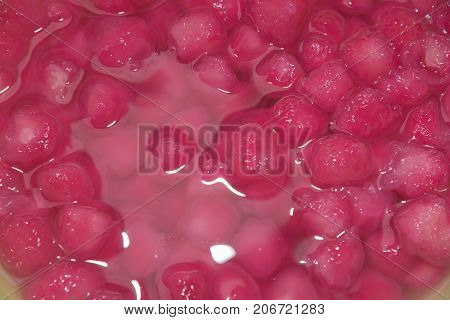 Mock Pomegranate In Coconut Syrup