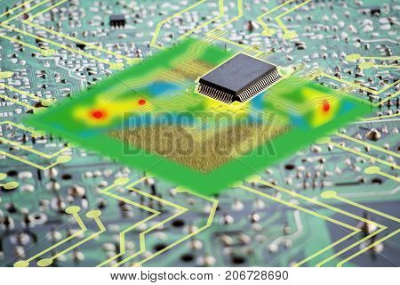smart agriculture futuristic concept artificial intelligence work in the farm for monitoring keep data control for increase efficiency growing a seed harvesting reduce time in precising farm