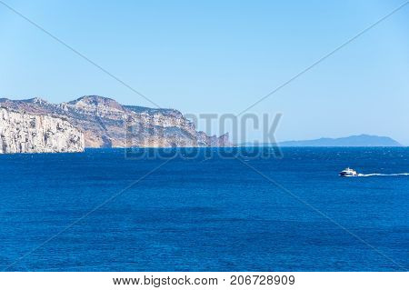 The Calanque de Morgiou one of the biggest calanques located between Marseille and Cassis France